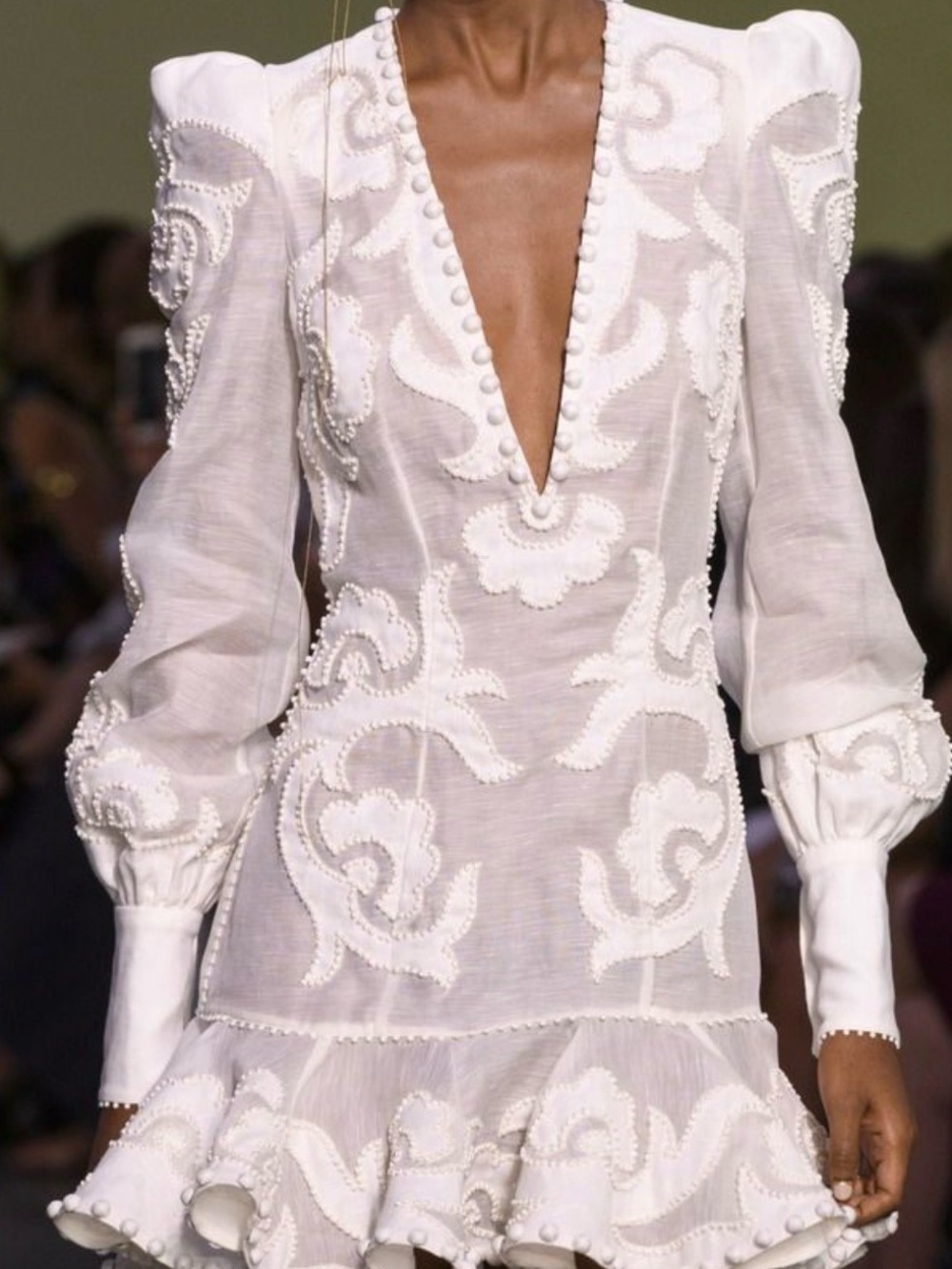 Zimmermann Radiate Appliqué Flip Dress White Size 1 Small $2750 - With Tags